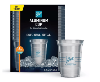 Ball Aluminum Cup Recyclable Party Cups - 16oz/24pk