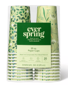 Disposable Cold Cups - 20ct/20oz - Everspring™